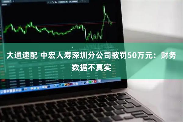 大通速配 中宏人寿深圳分公司被罚50万元：财务数据不真实