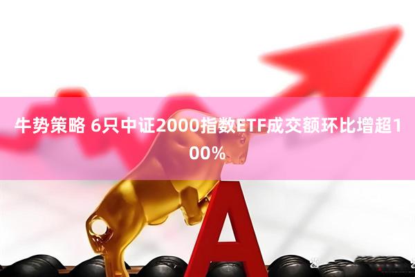 牛势策略 6只中证2000指数ETF成交额环比增超100%